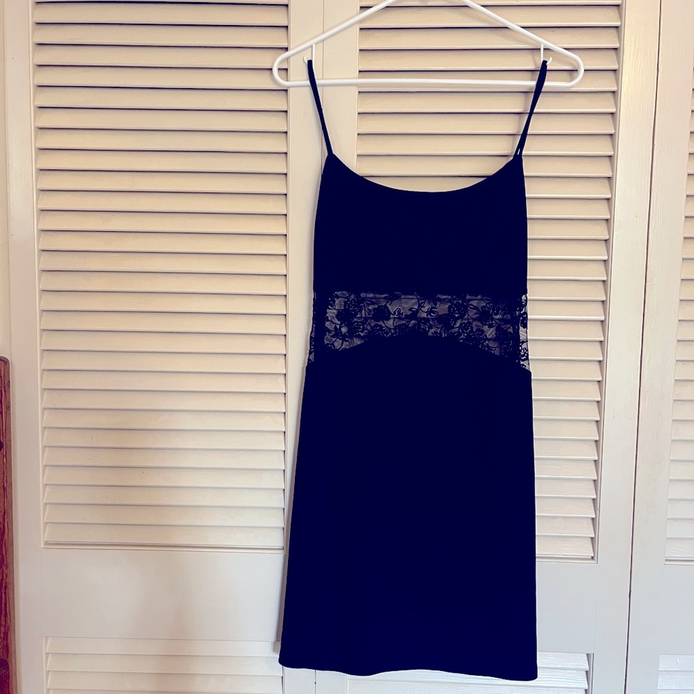 Little Black Dress with sheer design size small